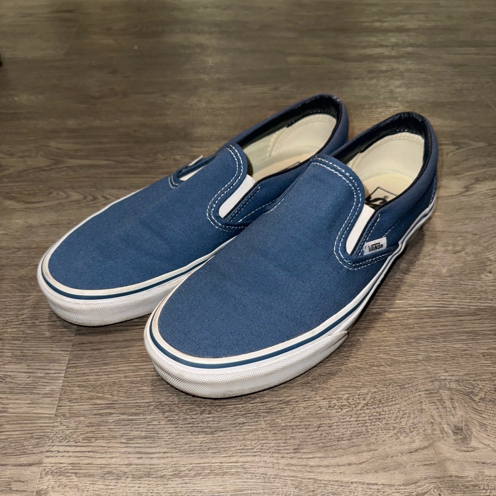 Vans Blue Slip Ons